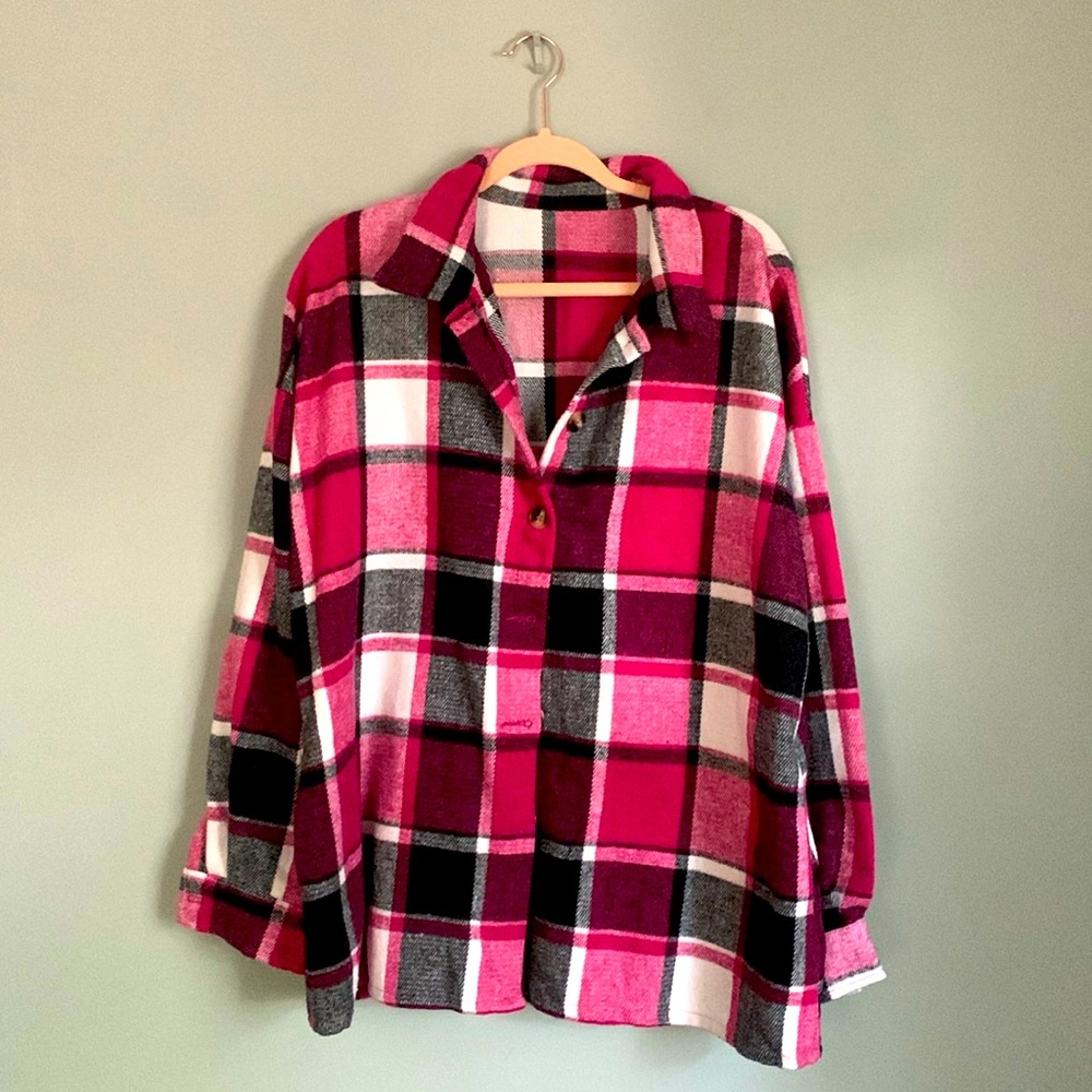 Flannel Jacket (PINK)
